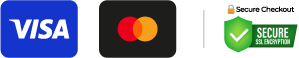 Accepted cards and secure checkout
