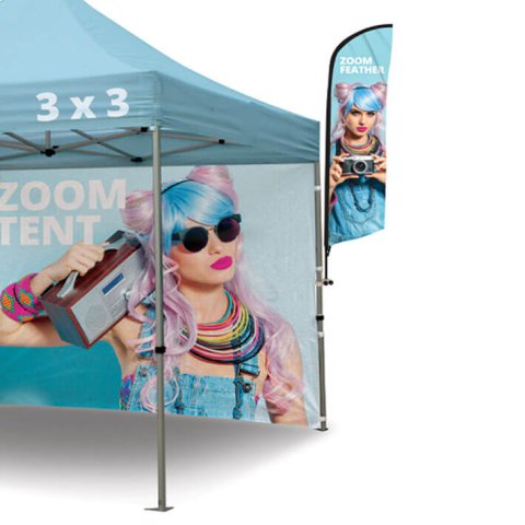 Zoom Tent Frame and flag clamp