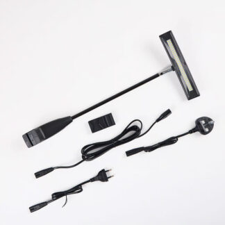 12W Slimline LED exhibition light set with cables and fittings